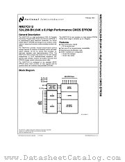 NM27C512 datasheet pdf National Semiconductor