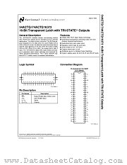 54ACTQ16373 datasheet pdf National Semiconductor