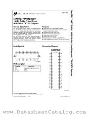 74ACTQ16541 datasheet pdf National Semiconductor