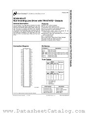 SCAN18541T datasheet pdf National Semiconductor