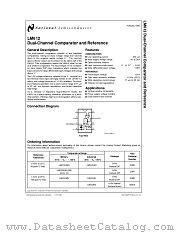 LM612 datasheet pdf National Semiconductor