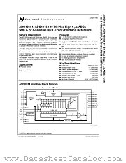 ADC10158 datasheet pdf National Semiconductor