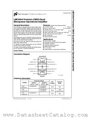 LMC6064 datasheet pdf National Semiconductor