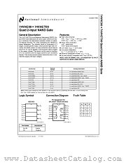 74VHC00 datasheet pdf National Semiconductor