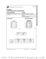 74LVX32 datasheet pdf National Semiconductor