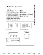 74VHC164 datasheet pdf National Semiconductor