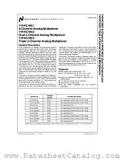 74VHC4051 datasheet pdf National Semiconductor