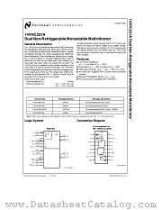 74VHC221A datasheet pdf National Semiconductor