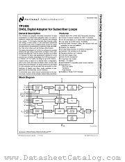 TP3406 datasheet pdf National Semiconductor