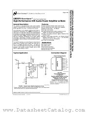 LM2876 datasheet pdf National Semiconductor