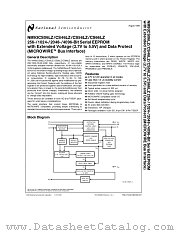NM93CS56LZ datasheet pdf National Semiconductor