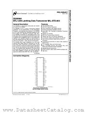 DS3886AMIL datasheet pdf National Semiconductor