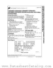 COPEK884 datasheet pdf National Semiconductor