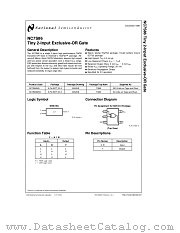 NC7S86 datasheet pdf National Semiconductor