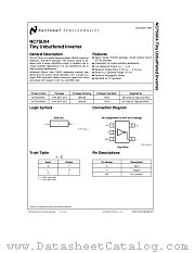 NC7SU04 datasheet pdf National Semiconductor