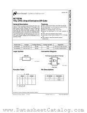 NC7SZ86 datasheet pdf National Semiconductor