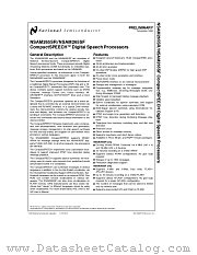 NSAM265SF datasheet pdf National Semiconductor