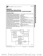 NM25C020 datasheet pdf National Semiconductor
