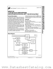 NM25C160 datasheet pdf National Semiconductor