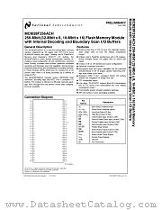 MCM28F256ACH datasheet pdf National Semiconductor