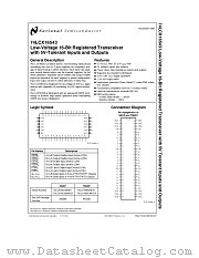 74LCX16543 datasheet pdf National Semiconductor