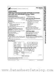 COP87L88GG datasheet pdf National Semiconductor