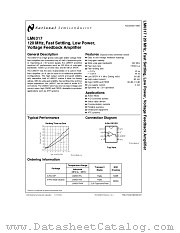 LM6317 datasheet pdf National Semiconductor