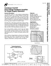 CLC427 datasheet pdf National Semiconductor
