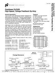 CLC420 datasheet pdf National Semiconductor