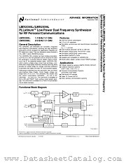 LMX2336L datasheet pdf National Semiconductor