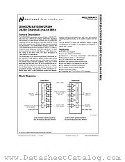 DS90CR284 datasheet pdf National Semiconductor