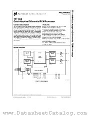 TP11368 datasheet pdf National Semiconductor