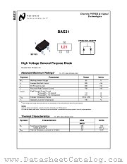 BAS31 datasheet pdf National Semiconductor