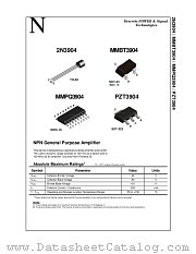 PZT3904 datasheet pdf National Semiconductor
