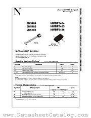 MMBF5484 datasheet pdf National Semiconductor