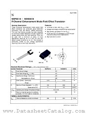 NDS0610 datasheet pdf National Semiconductor