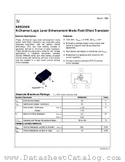 NDS355N datasheet pdf National Semiconductor