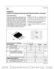 NDS8958 datasheet pdf National Semiconductor