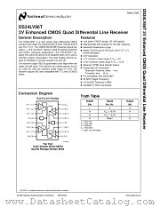DS34LV86T datasheet pdf National Semiconductor