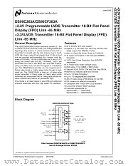 DS90C363A datasheet pdf National Semiconductor