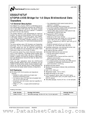 DS92UT16 datasheet pdf National Semiconductor