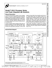 GXLV datasheet pdf National Semiconductor