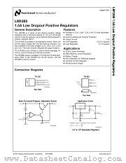 LM1086 datasheet pdf National Semiconductor