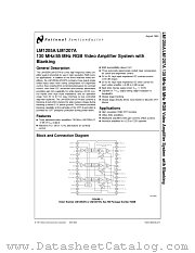 LM1207A datasheet pdf National Semiconductor