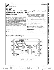 LM1237 datasheet pdf National Semiconductor