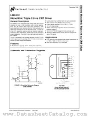 LM2412 datasheet pdf National Semiconductor