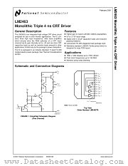 LM2463 datasheet pdf National Semiconductor