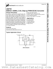 LM2700 datasheet pdf National Semiconductor