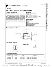 LM2766 datasheet pdf National Semiconductor