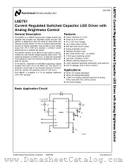 LM2791 datasheet pdf National Semiconductor